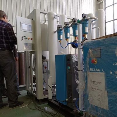 Εύκολη εγκατάσταση Υψηλής καθαρότητας 99,5% PSA βασισμένο σταθμό οξυγόνου με οξυγόνο