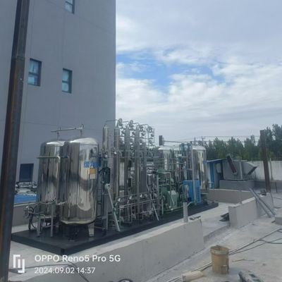 Μηχανή ανάκτησης αποβλήτων αερίων ανακύκλωσης σε εγκατάσταση με μεγάλη ροή 800Nm3/hr